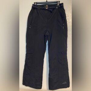 Polar Edge Women’s Size Med Ski Snowboarding Pants W/Belt Black